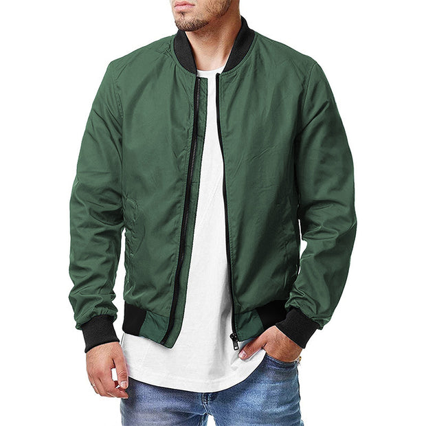 New Men's Pilot Jacket Spring Autumn Casual Fashion Large Men's Zipper Jacket 5XL