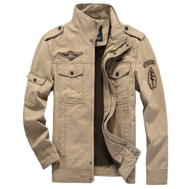 Cotton Military Jacket Men MA-1 Style Army Jackets Male Brand Slothing Mens Bomber Jackets Plus Size M-6XL